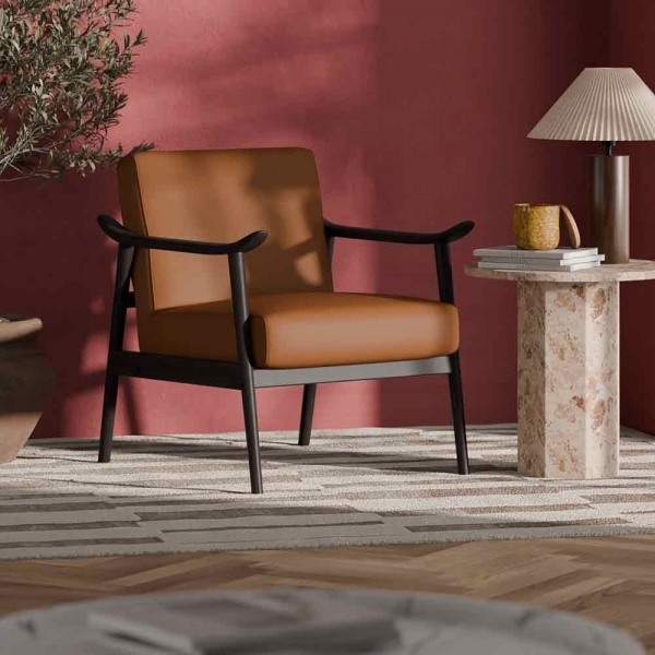 Lola Accent Chair, Tuscan Tan