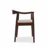 Luma Carver Dining Chair, Speckled Stone Sustainable Boucle & Walnut