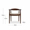 Luma Carver Dining Chair, Speckled Stone Sustainable Boucle & Walnut