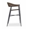 Lydia Bar Stool, Bronze & Black