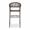 Lydia Bar Stool, Bronze & Black