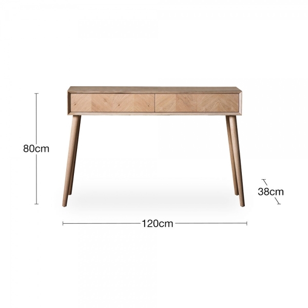 Lysia Console Table, Oak