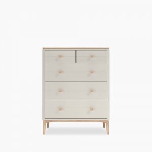Mabel Chest of Drawers, Light Oak & Taupe