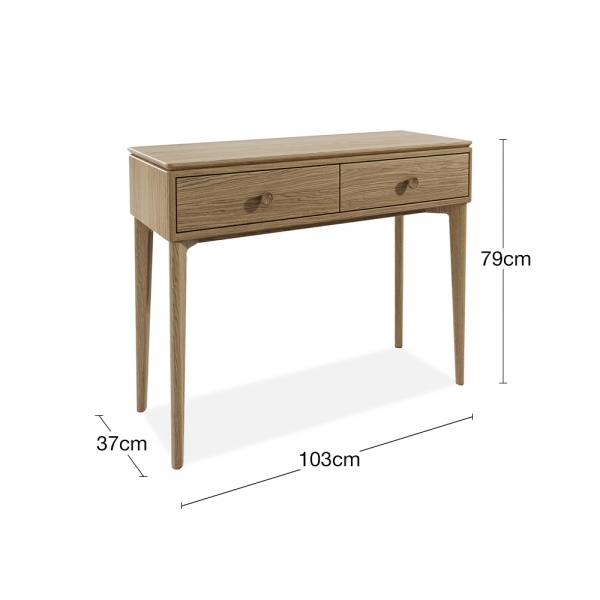 Mabel Console Table, Oak