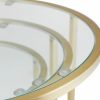 Madison Set of 3 Nesting Side Tables, Brass