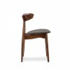 Malmros Wooden Dining Chair, Speckled Grey Sustainable Fabric & Walnut