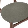 Malmros Wooden Dining Chair, Speckled Grey Sustainable Fabric & Walnut