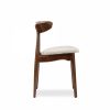 Malmros Wooden Dining Chair, Speckled Stone Sustainable Boucle & Walnut