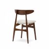 Malmros Wooden Dining Chair, Speckled Stone Sustainable Boucle & Walnut