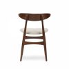 Malmros Wooden Dining Chair, Speckled Stone Sustainable Boucle & Walnut