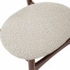 Malmros Wooden Dining Chair, Speckled Stone Sustainable Boucle & Walnut