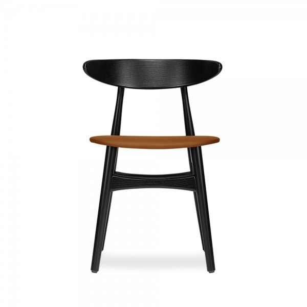 Malmros Wooden Dining Chair, Tuscan Tan & Black