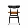 Malmros Wooden Dining Chair, Tuscan Tan & Black