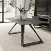 Malton Coffee Table, Sintered Stone & Black