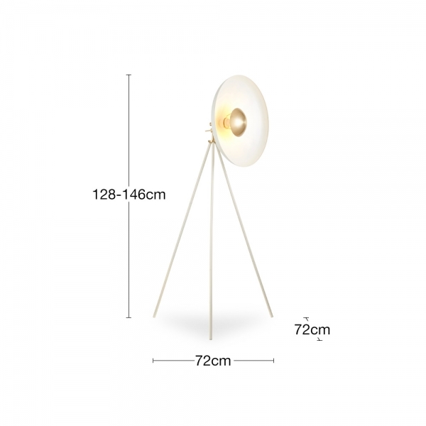 Mara Floor Lamp, White