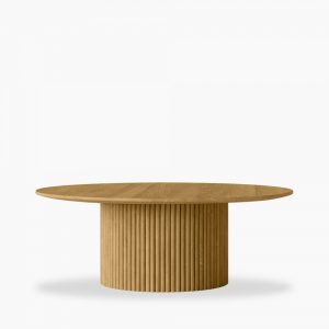 Marcel Round Coffee Table, Oak