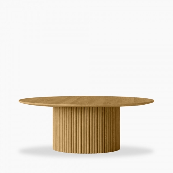 Marcel Round Coffee Table, Oak