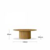 Marcel Round Coffee Table, Oak