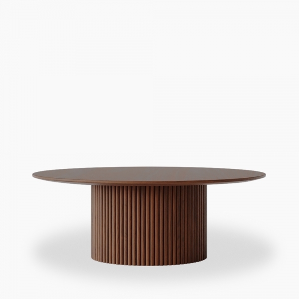 Marcel Round Coffee Table, Walnut