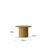 Marcel Set of 2 Round Coffee Tables, Oak