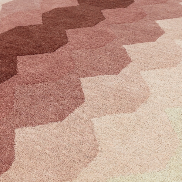Matrix Hand Tufted Rug, Pink