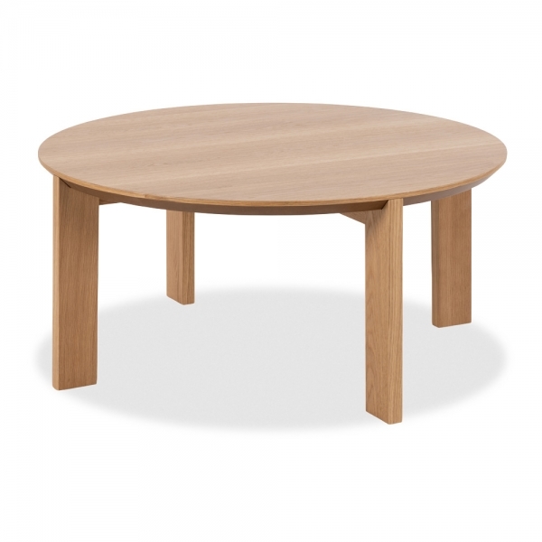 Maxime Round Coffee Table, Oak