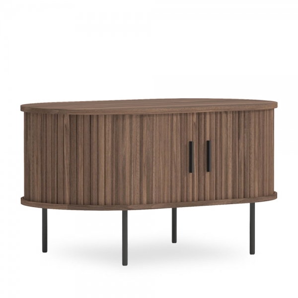 Mika Coffee Table, Walnut & Black