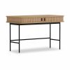 Mika Office Desk, Oak & Black