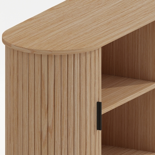 Mika Sideboard, Oak & Black