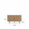Mika Sideboard, Oak & Black