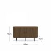 Mika Sideboard, Walnut & Black