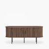 Mika TV Stand, Walnut & Black