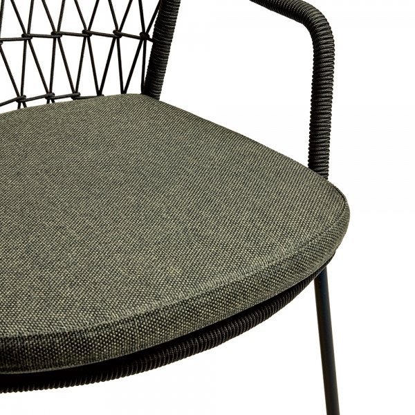 Milan Carver Dining Chair, Anthracite Grey