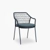 Milan Carver Dining Chair, Blue