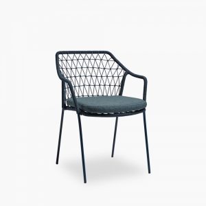 Milan Carver Dining Chair, Blue