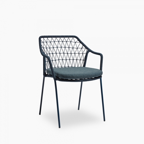 Milan Carver Dining Chair, Blue