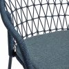 Milan Carver Dining Chair, Blue
