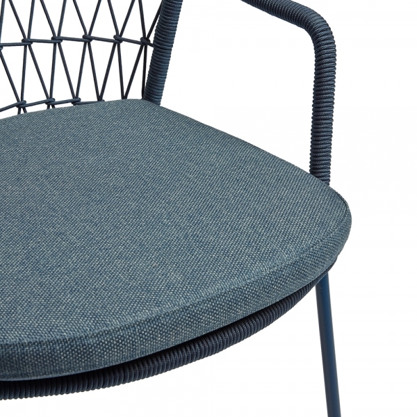 Milan Carver Dining Chair, Blue