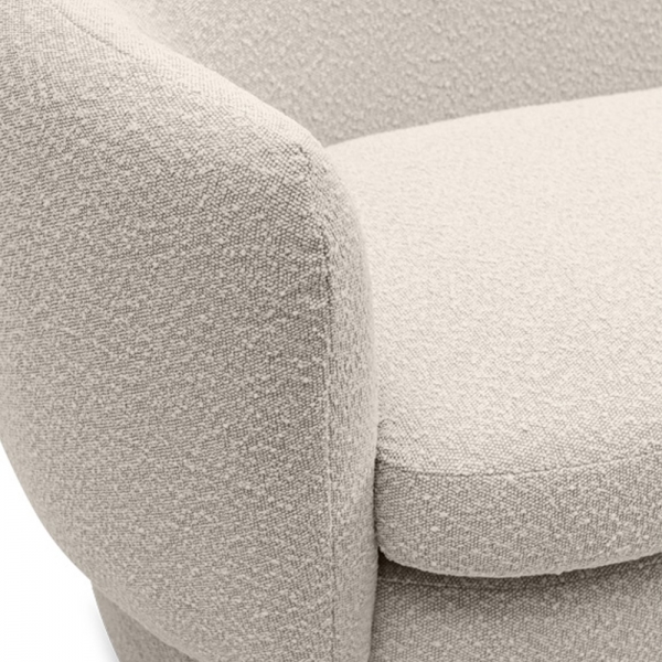 Miller 3 Seater Sofa, Speckled Stone Sustainable Boucle