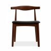 Milton & Aalborg 4 Chairs Dining Set, Walnut & Black