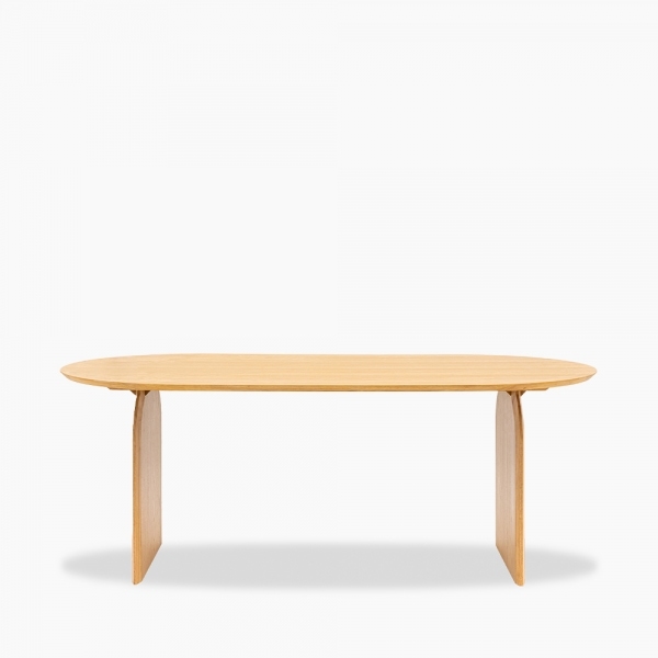 Mina 6 Seat Wooden Dining Table, Oak