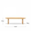 Mina Wooden Coffee Table, Oak