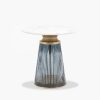 Mirabelle Round Side Table, Blue