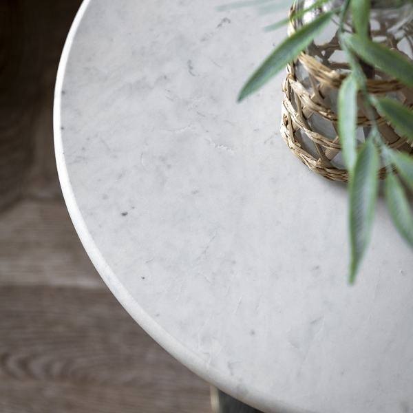 Mirabelle Round Side Table, Green