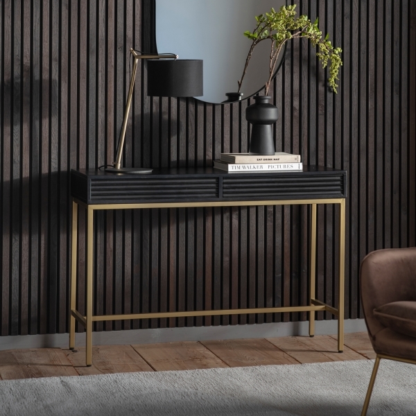 Monique Console Table, Black