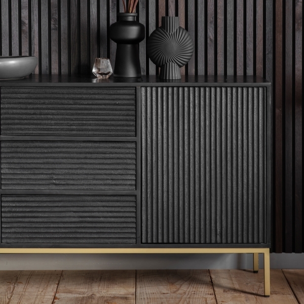 Monique Sideboard, Black Mango Wood