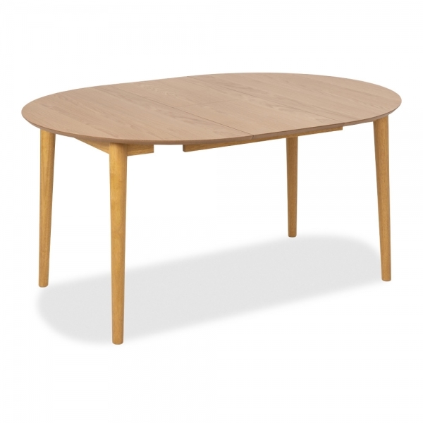 Montreux 4-6 Seat Extendable Round Dining Table, Oak