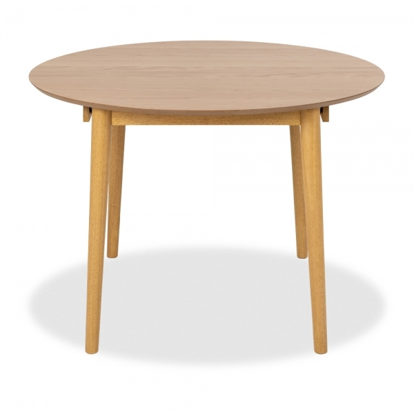 Montreux 4-6 Seat Extendable Round Dining Table, Oak