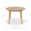 Montreux 4-6 Seat Extendable Round Dining Table, Oak