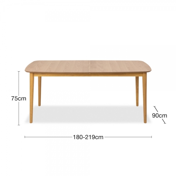 Montreux 6-10 Seat Extendable Dining Table, Oak